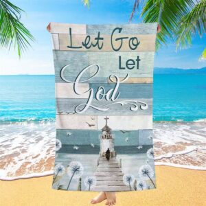 Christian Let Go Let God Beach Towel,&hellip;