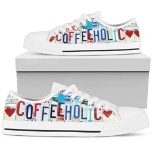 Coffeeholic Women’s Sneakers Low Top Shoes Coffee&hellip;