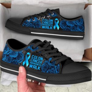 Colon Cancer Shoes Awareness Walk Low Top&hellip;