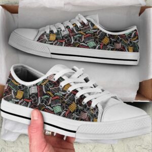 Colorful Books Pattern Low Top Shoes Trendy&hellip;