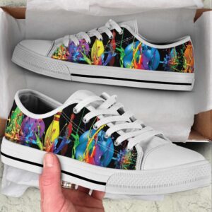 Colorful Bowling Paint Art Low Top Shoes&hellip;