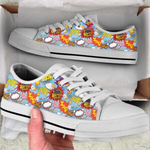 Comic Book Explosion Canvas Print Low Top&hellip;