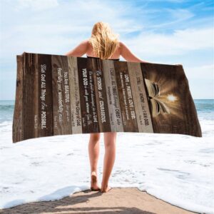 Cross Bible Verses Be Still Know That I Am God Beach Towel Christian Beach Towel Summer Towels 2 p0geuj.jpg
