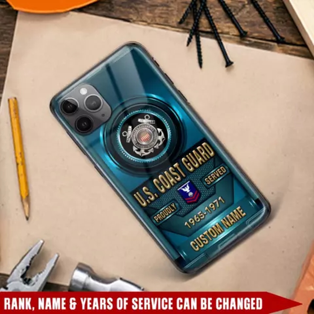 Custom Name Veteran Coast Guard Phone Case, Veteran Phone Case, Military Phone Cases Custom Name Veteran Coast Guard Phone Case, Veteran Phone Case, Military Phone Cases