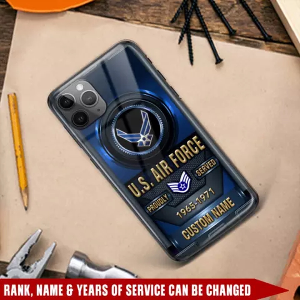 Custom Name Veteran US Air Force Phone Case, Veteran Phone Case, Military Phone Cases Custom Name Veteran US Air Force Phone Case, Veteran Phone Case, Military Phone Cases