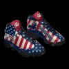 Dachshund Black Dog American Flag Star Shoes Sport  Basketball Shoes, Basketball Shoes