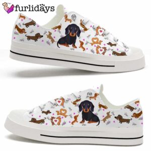 Dachshund Heart Love Pattern Low Top Shoes,&hellip;
