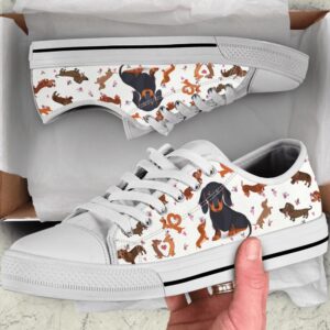 Dachshund Low Top Shoes Sneaker, Designer Low&hellip;
