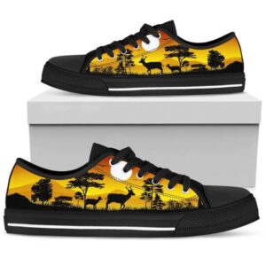 Deer Hunting Watercolor Low Top Shoes, Low&hellip;