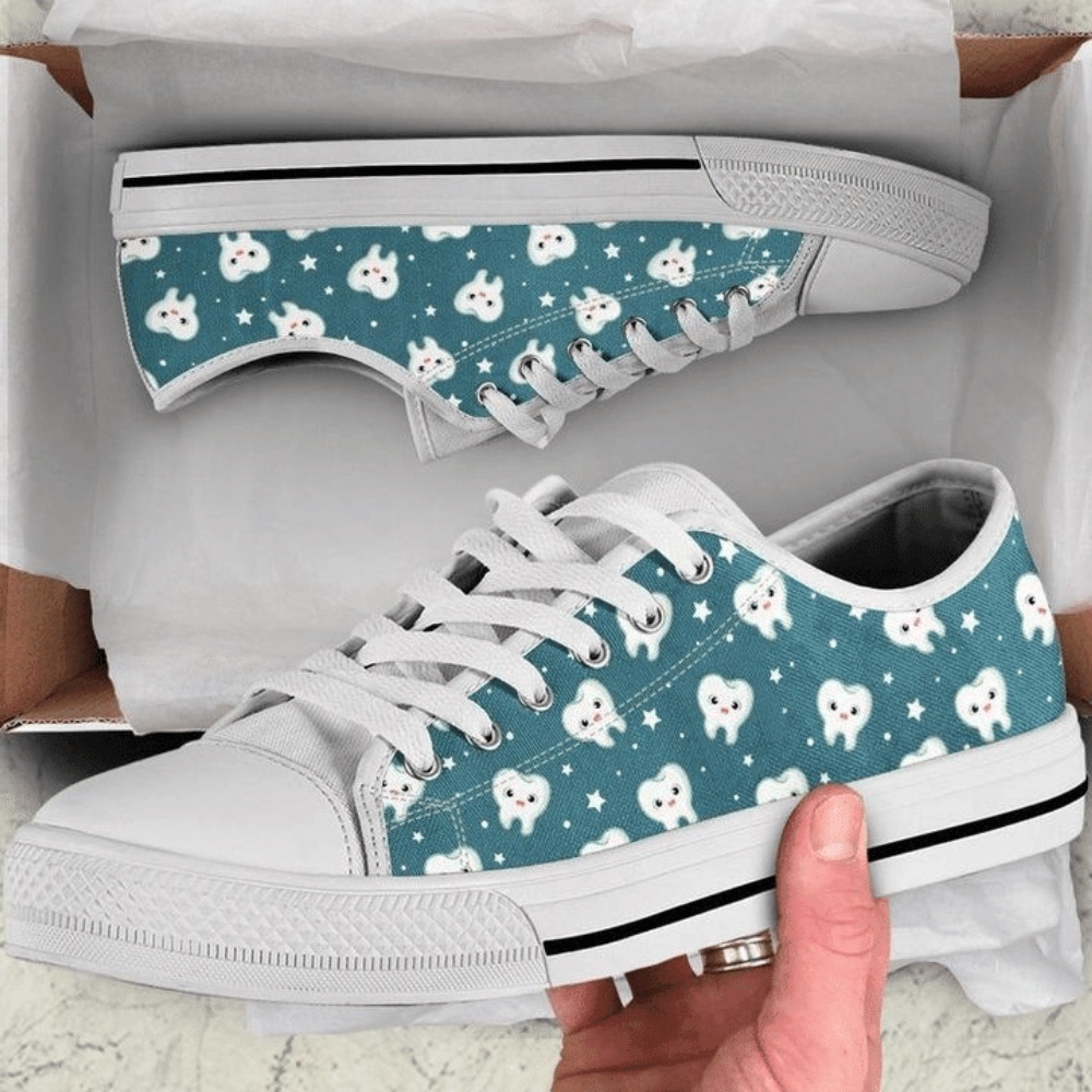 Dental Hygienist Low Top Shoes, Low Top Designer Shoes, Low Top Sneakers