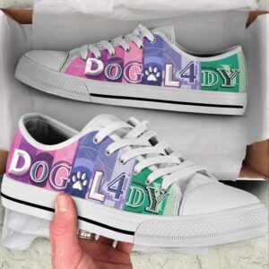 Dog Lady Colorfull Low Top Shoes Canvas&hellip;
