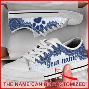 Dog Mandala Luxury Personalized Canvas Low Top Shoes Designer Low Top Shoes Low Top Sneakers 2 ugkw4e.jpg