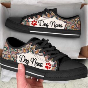 Dog Nana Low Top Shoes Paisley Canvas&hellip;