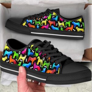 Dog Painting Pattern Low Top Shoes Canvas&hellip;