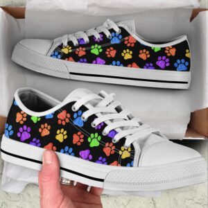 Dog Paw Print Colorfull Pattern Low Top&hellip;