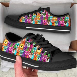 Dog Vertical Low Top Shoes Canvas Sneakers&hellip;