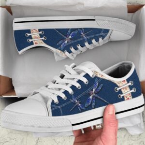 Dragonfly Jean Flower Low Top Shoes, Low&hellip;