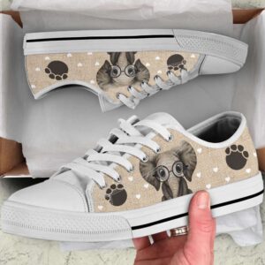 Elephant Heart Low Top Shoes Canvas Print&hellip;