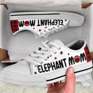 Elephant Mom Paid Low Top Shoes Canvas&hellip;