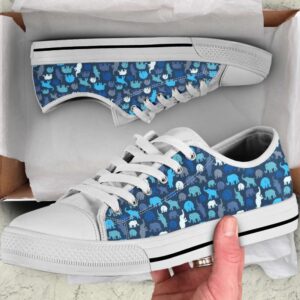 Elephant Pattern Sk Low Top Shoes Canvas&hellip;