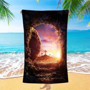 Empty Tomb Of Jesus Christ Beach Towel,&hellip;