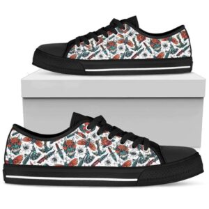Enya Sailor Skull Canvas Low Top Shoes,&hellip;