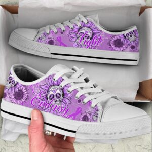 Epilepsy Shoes Skull Flower Low Top Shoes,&hellip;