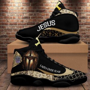 Faith Over Fear Jesus Basketball Shoes, Christian&hellip;