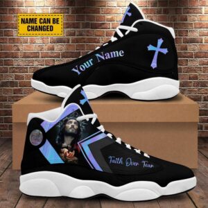Faith Over Fear Jesus Hands Basketball Shoes&hellip;