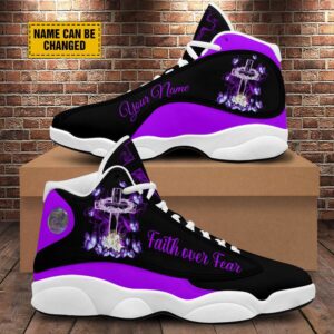 Faith Over Fear Personalized Basketball Shoes, Jesus&hellip;