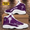 Faith Over Fear Personalized Purple Jesus Basketball&hellip;