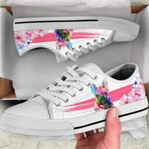 French Bulldog Flower Watercolor Low Top Shoes,&hellip;