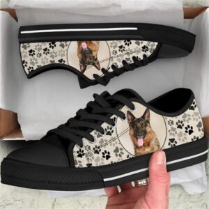 German Shepherd Dog Pattern Brown Canvas Low&hellip;