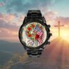 God Blessed The Broken Road Watch, Christian Watch, Religious Watches, Jesus Watch