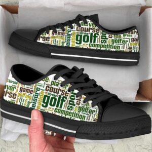 Golf Word Cloud Low Top Canvas Print Shoes Low Top Sneakers Sneakers Low Top 2 kxuj7u.jpg