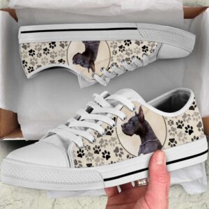 Great Dane Dog Pattern Brown Low Top&hellip;