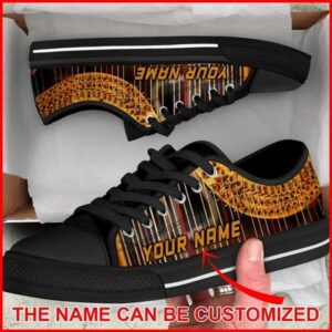 Harp Shortcut Personalized Canvas Low Top Shoes,&hellip;