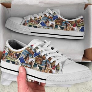 Horse Stamp Collection Low Top Shoes Canvas&hellip;