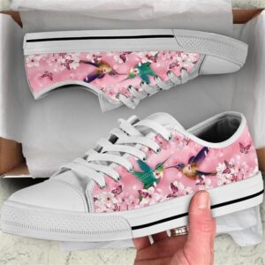 Hummingbird Cherry Blossom Low Top Shoes, Low&hellip;