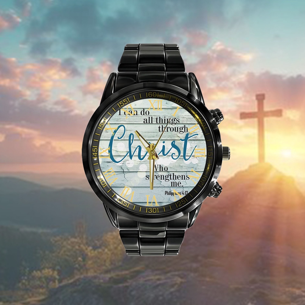 I Can Do All Things Through Christ Philippians 413 Watch, Christian Watch, Religious Watches, Jesus Watch I Can Do All Things Through Christ Philippians 413 Watch, Christian Watch, Religious Watches, Jesus Watch