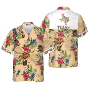 Insignia Bluebonnet Texas Hawaiian Shirts, Texas Hawaii&hellip;