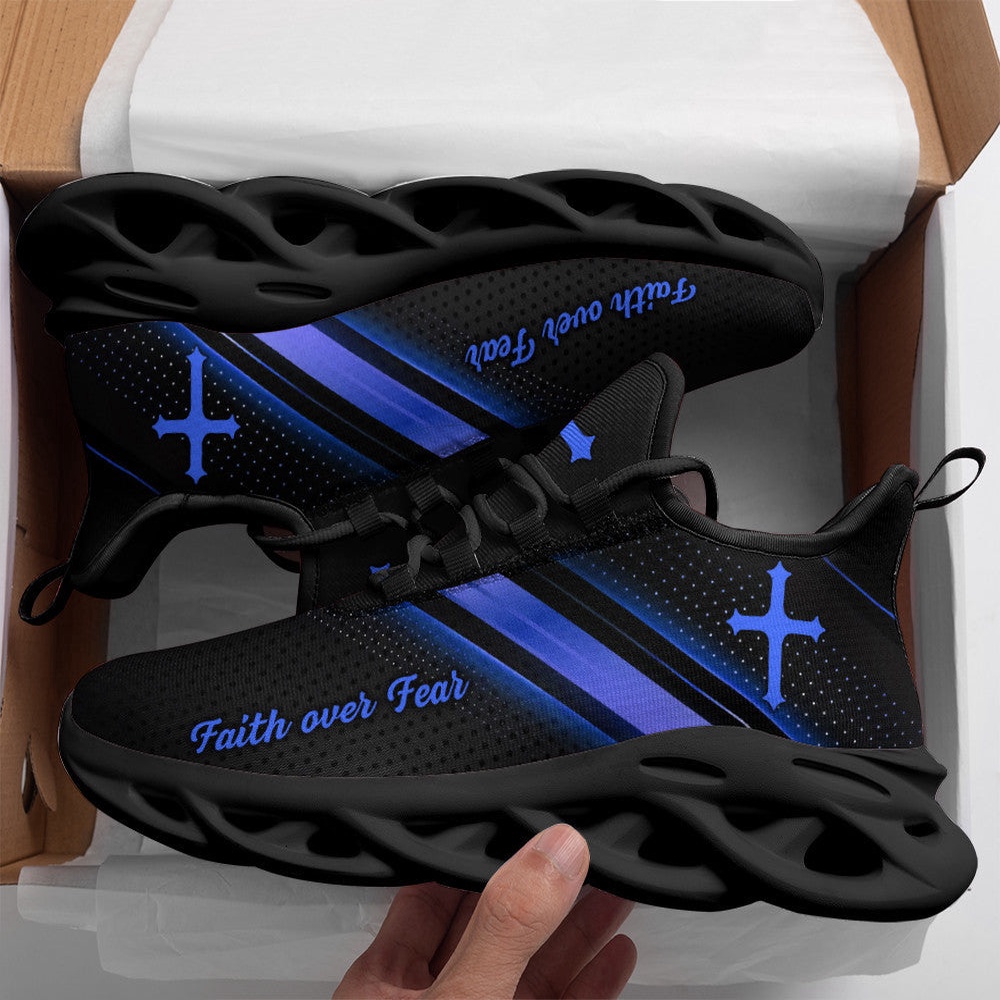 Jesus Black Blue Faith Over Fear Running Sneakers Max Soul Shoes, Max Soul Sneakers, Max Soul Shoes Jesus Black Blue Faith Over Fear Running Sneakers Max Soul Shoes, Max Soul Sneakers, Max Soul Shoes