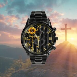 Jesus Cross Sunflower Watch, Christian Watch, Religious&hellip;
