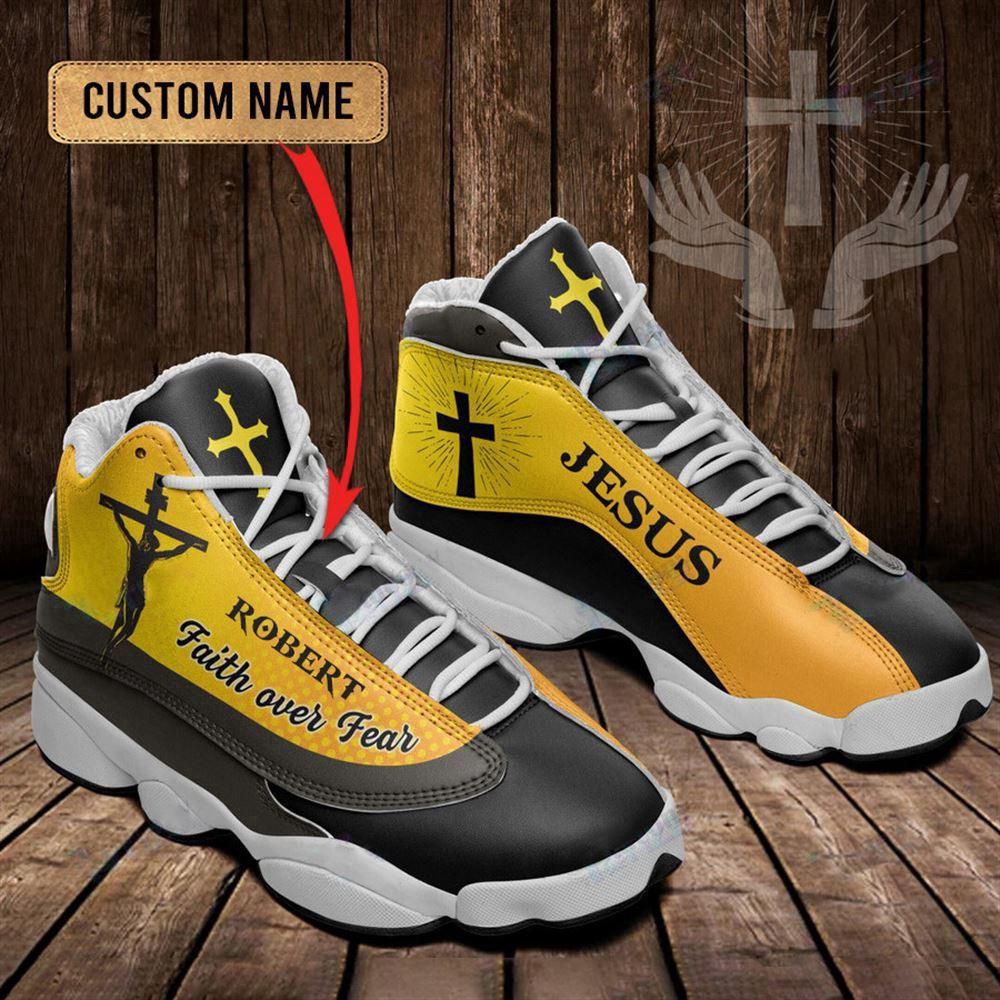 Jesus Faith Over Fear Custom Name Basketball Shoes For Jesus Lovers, Christian Basketball Shoes, Basketball Shoes 2024 Jesus Faith Over Fear Custom Name Basketball Shoes For Jesus Lovers, Christian Basketball Shoes, Basketball Shoes 2024