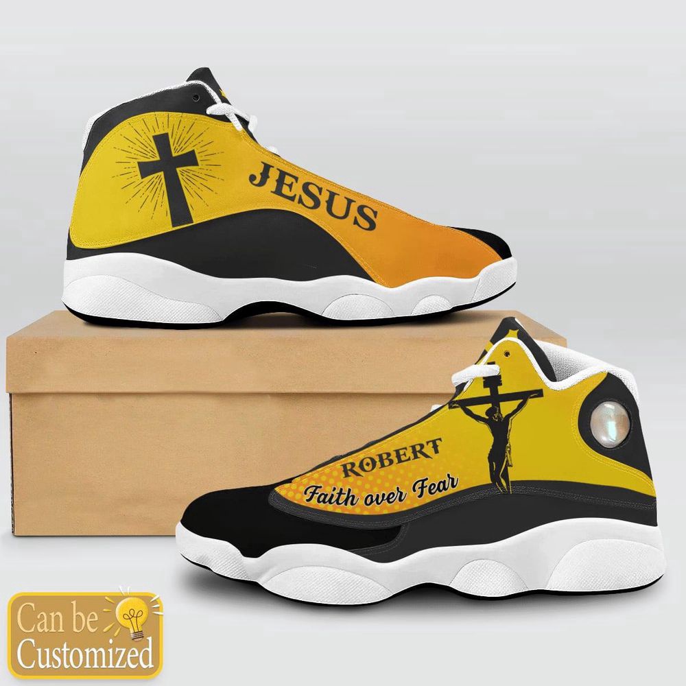 Jesus Faith Over Fear Custom Name Basketball Shoes For Jesus Lovers, Christian Basketball Shoes, Basketball Shoes 2024 Jesus Faith Over Fear Custom Name Basketball Shoes For Jesus Lovers, Christian Basketball Shoes, Basketball Shoes 2024