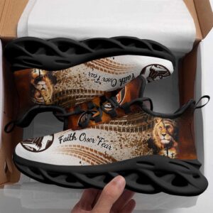 Jesus Faith Over Fear Running Sneakers Black White Max Soul Shoes Max Soul Sneakers Max Soul Shoes 2 vlwhyf.jpg