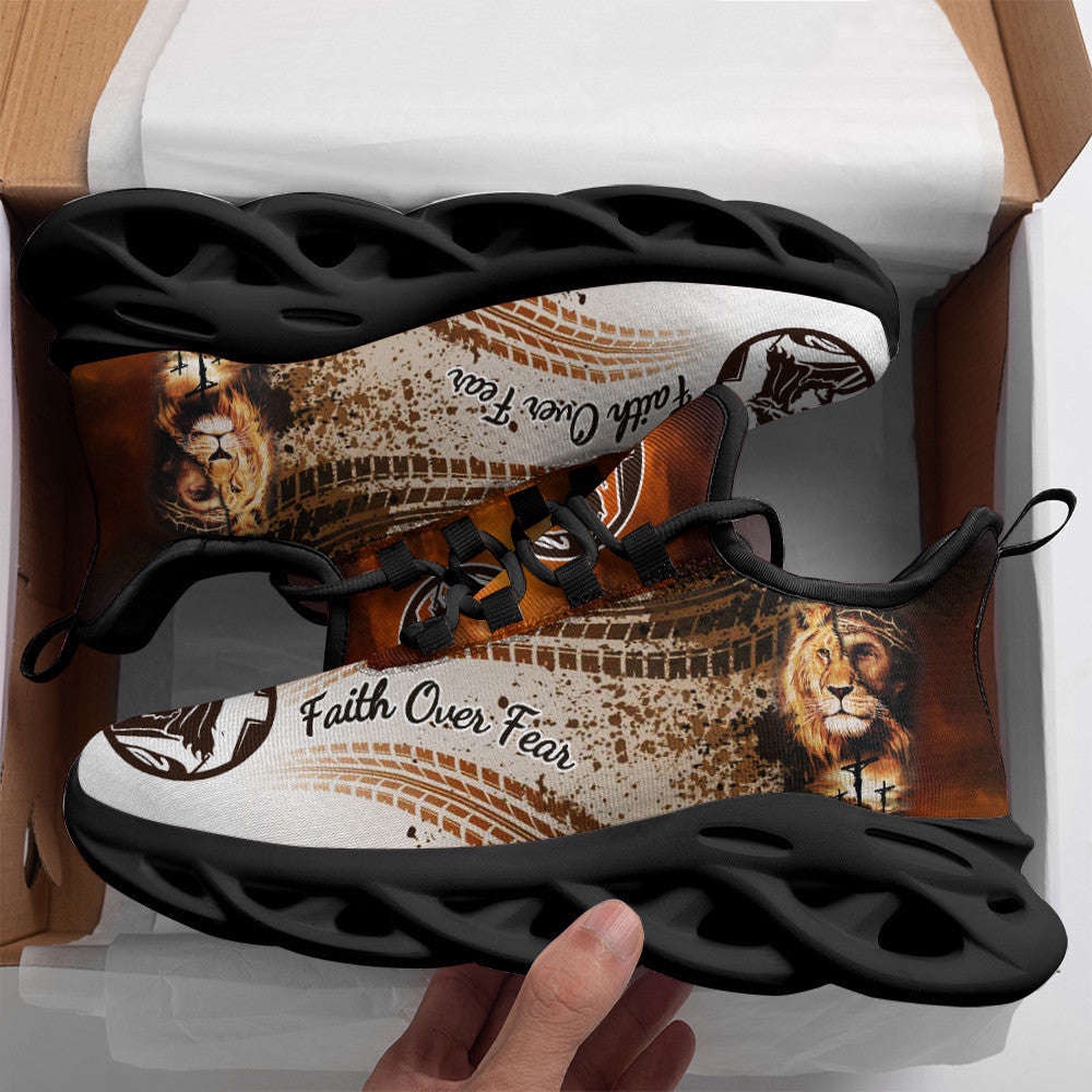 Jesus Faith Over Fear Running Sneakers Black White Max Soul Shoes, Max Soul Sneakers, Max Soul Shoes Jesus Faith Over Fear Running Sneakers Black White Max Soul Shoes, Max Soul Sneakers, Max Soul Shoes