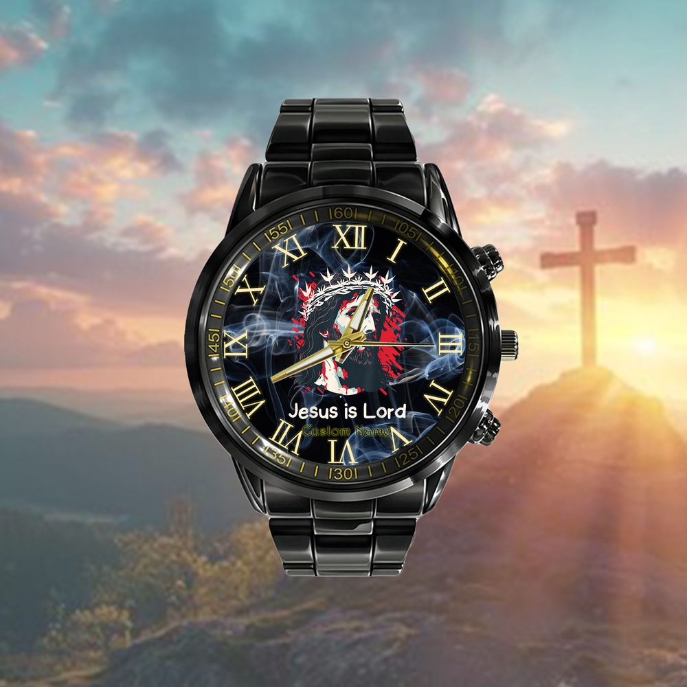 Jesus Is Lord Cool Christian Worship Watch, Christian Watch, Religious Watches, Jesus Watch