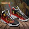 Jesus Lion And Fire Custom Name Basketball Shoes, Christian Basketball Shoes, Basketball Shoes 2024