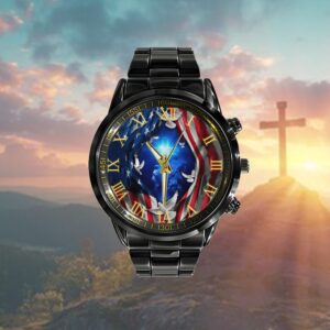 Jesus Lion American Flag Of Faith Watches,&hellip;